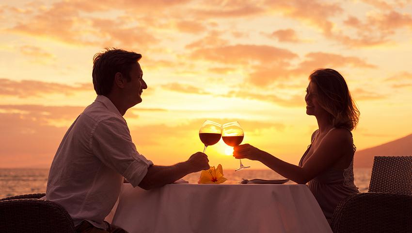 Romantic dinner in cancun
