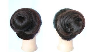 beautiful juda hairstyle for ladies  high bun hairstyle  bun hairstyle   unique hairstyle  Hairstyles juda Hair ponytail styles Long hair wedding  styles